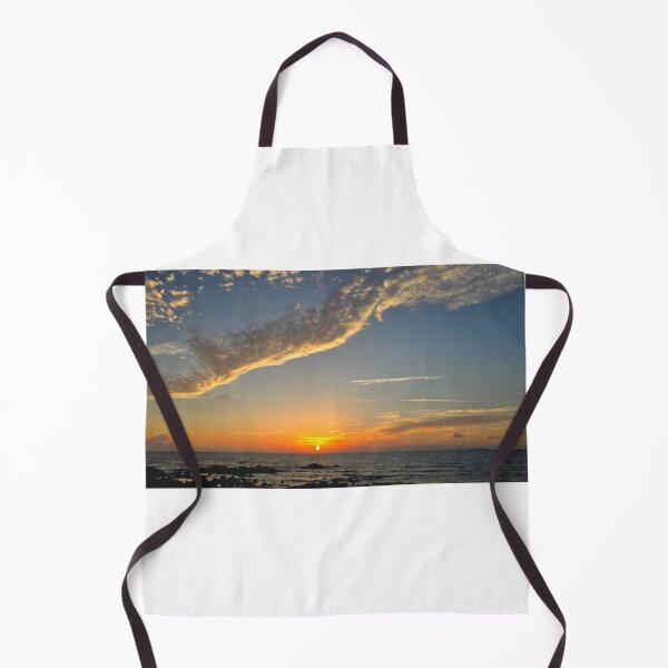 Item preview, The sunrise scenery of Jeju sea with clouds, sea, and rising sun that gives off a strong autumn feeling, east of Jeju, Korea. designed and sold by human8891.