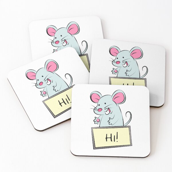 Item preview, Mouse with welcome board designed and sold by Ekaterina  Biserova.