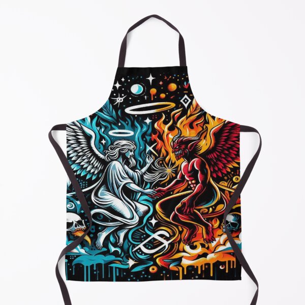 Item preview, Celestial and Infernal Fusion in Urban Graffiti designed and sold by Imaginarium of Chaos falcon88 .