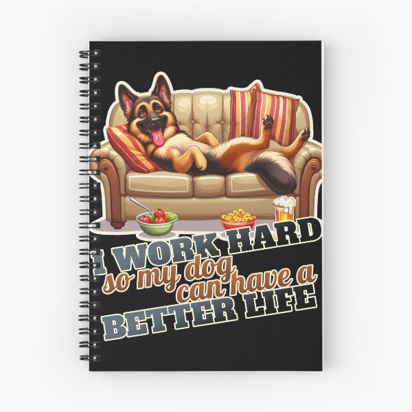 Item preview, Work hard German Shepherd Couch, Sofa designed and sold by ThisDress.