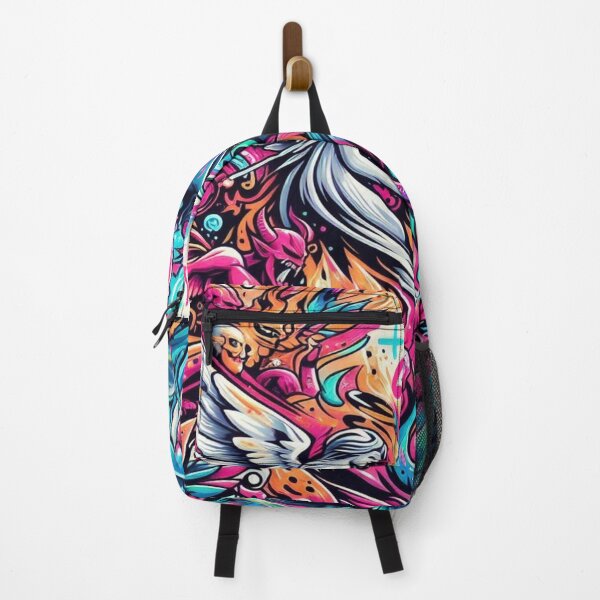 Item preview, Fusion of Angels and Demons in Colorful Graffiti designed and sold by Imaginarium of Chaos falcon88 .