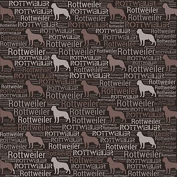 Artwork thumbnail, Rottweiler - Metzgerhund Pattern by k9printart