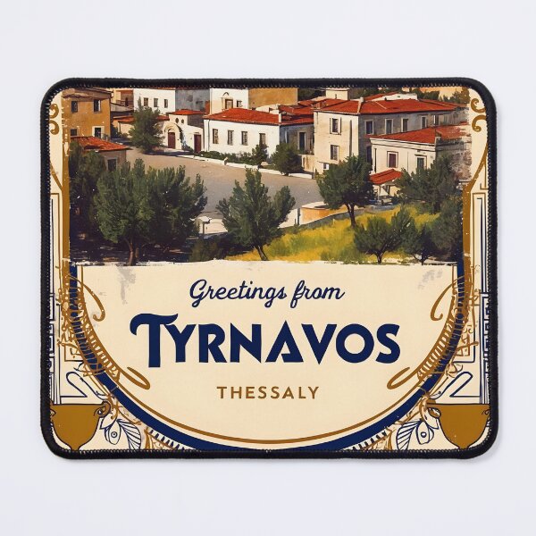 Item preview, Greetings from Tyrnavos Thessaly Postcard Vintage Retro Travel Vintage designed and sold by TravelPostcardGems.