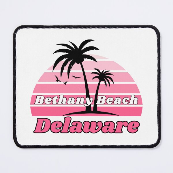 Item preview, Retro Cool Bethany Beach Delaware Palm Tree at Sunset designed and sold by karmdaf.