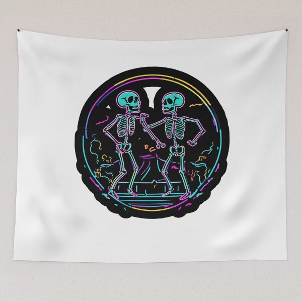 Item preview, Till Death Do Us Party | skeleton dance party designed and sold by FitEnvy.