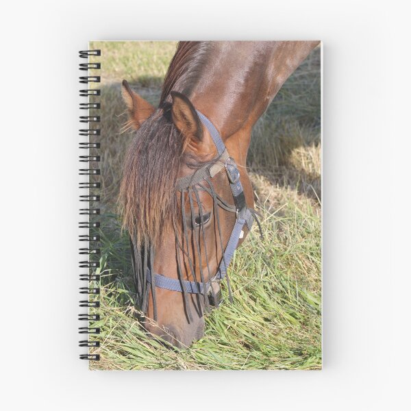 Item preview, horse eating grass designed and sold by Open Road Gallery .
