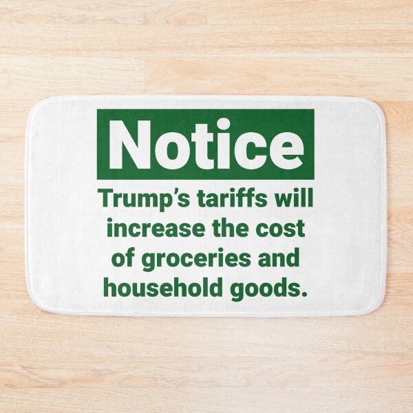 Item preview, Notice about Trump’s tariff plan  designed and sold by Rachel the Artist .