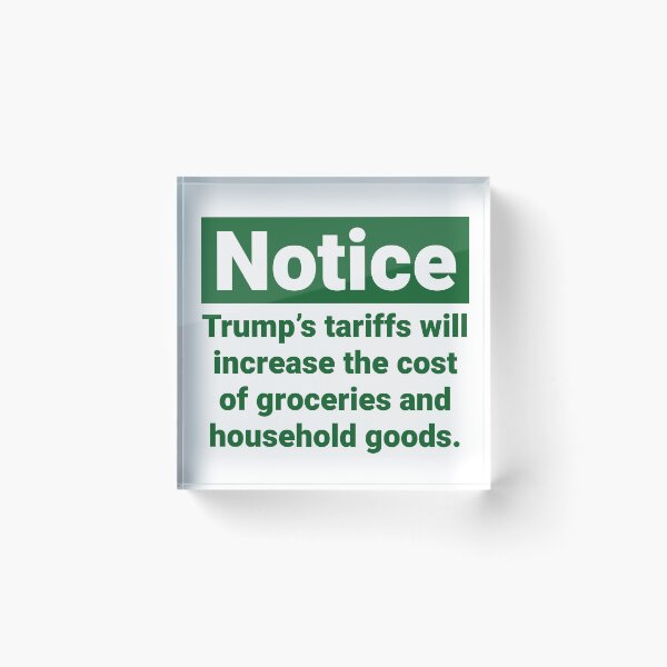 Item preview, Notice about Trump’s tariff plan  designed and sold by Rachel the Artist .