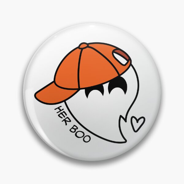 Item preview, Ghost Couple Shirts Orange Her Boo designed and sold by MakerOfPaper.