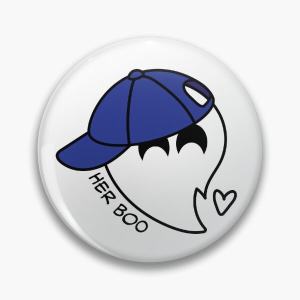 Item preview, Camisas de pareja fantasma azul Her Boo designed and sold by MakerOfPaper.