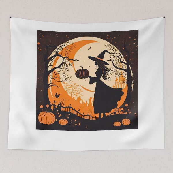 Item preview, Halloween Witch | Cute Witch | Pumpkin Witch | Witch holding a pumpkin designed and sold by FitEnvy.