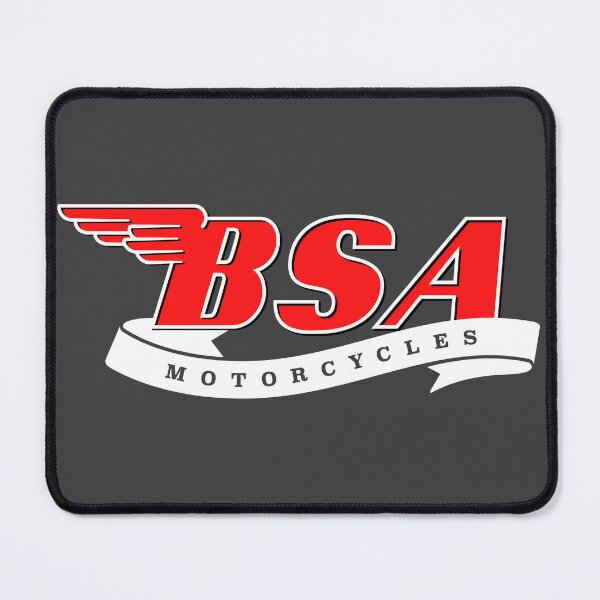 Item preview, BSA Motorcycles Logo in white for dark backgrounds designed and sold by vintageracer.