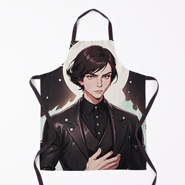 Item preview, Anime Alpha Male in Black Leather Jacket designed and sold by Innercosmic.