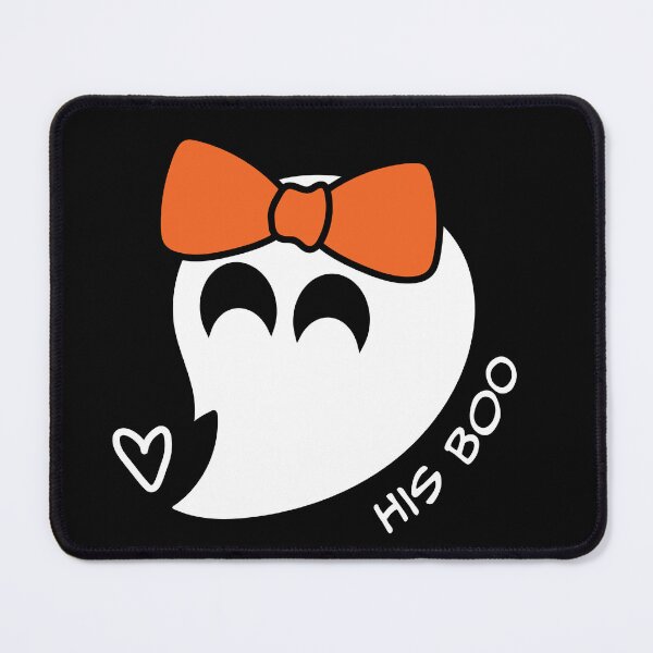 Item preview, Ghost Couple Shirts Orange His Boo with White Font designed and sold by MakerOfPaper.