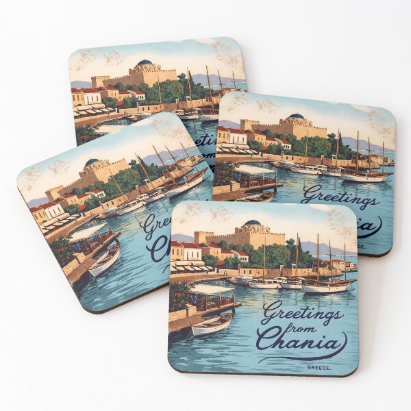 Item preview, Chania Crete Postcard Vintage Retro Travel Vintage designed and sold by TravelPostcardGems.
