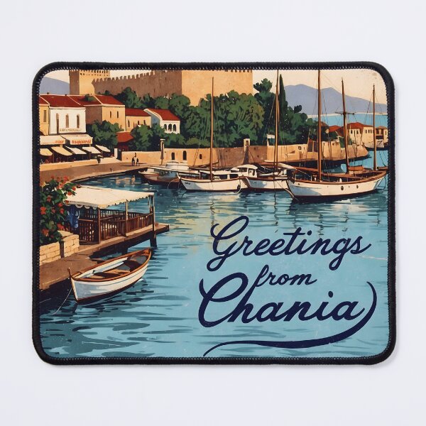 Item preview, Chania Crete Postcard Vintage Retro Travel Vintage designed and sold by TravelPostcardGems.