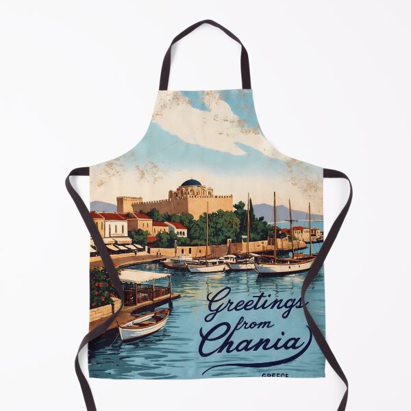 Item preview, Chania Crete Postcard Vintage Retro Travel Vintage designed and sold by TravelPostcardGems.