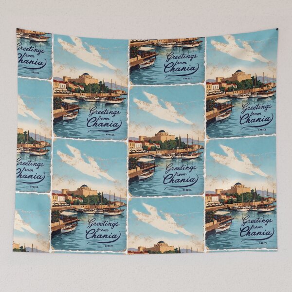 Item preview, Chania Crete Postcard Vintage Retro Travel Vintage designed and sold by TravelPostcardGems.