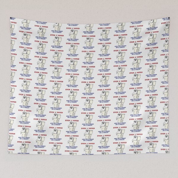 Item preview, Even I Voted Funny Ghost On Toilet Election 2024 designed and sold by TheRainFamily.