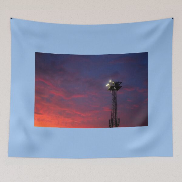 Item preview, Lighting Tower against Dramatic Twilight Sky designed and sold by Taina Sohlman.