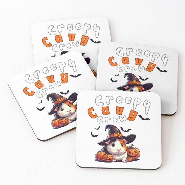 Aperçu de l'œuvre Creepy Cavy Crew - un design d'Halloween mignon pour les propriétaires de cochons d'Inde créée et vendue par mARTaCreation.