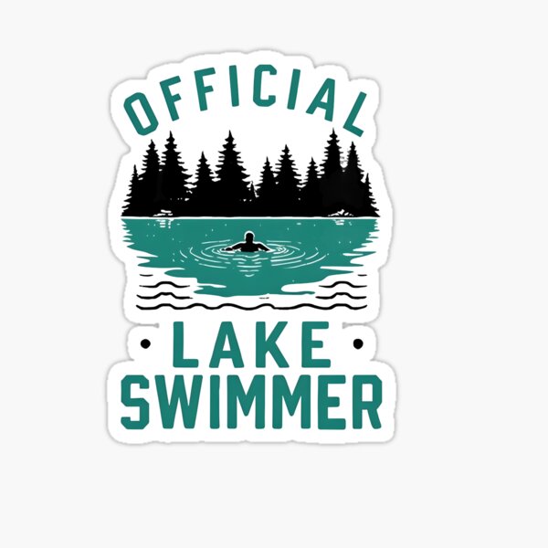 Item preview, Official Lake Swimmer/Outdoor Swimming Achievement designed and sold by GoodTimeJohnny.