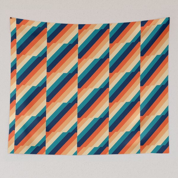 Item preview, Abstract retro colors pattern designed and sold by Designfs.