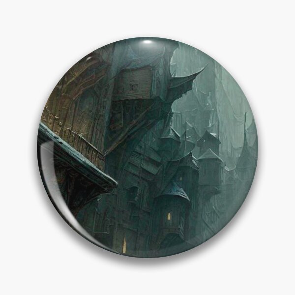 Item preview, Village in the Fog - Dark Fantasy Art concept designed and sold by Delerat7.