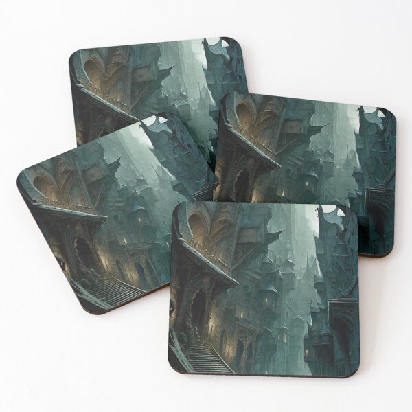 Item preview, Village in the Fog - Dark Fantasy Art concept designed and sold by Delerat7.