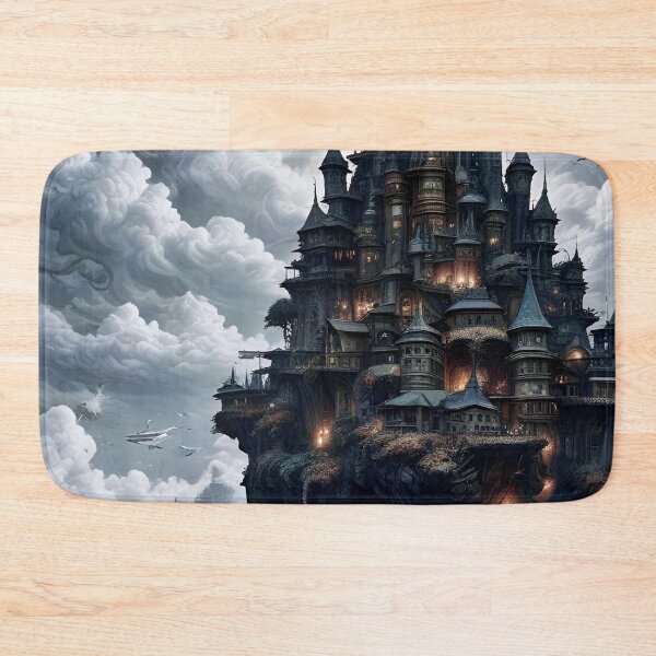 Item preview, Castle in the Clouds 2 - Dark Fantasy Art concept designed and sold by Delerat7.