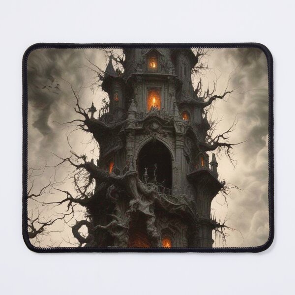 Item preview, Haunted Wizards Tower - Dark Fantasy Art concept designed and sold by Delerat7.