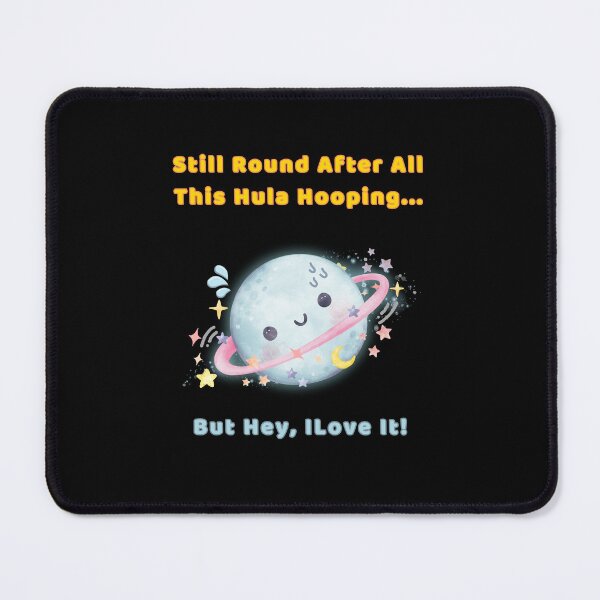 Item preview, Cute Saturn Hula Hooping Fun – Still Round but Lovin' It! designed and sold by manojoly.