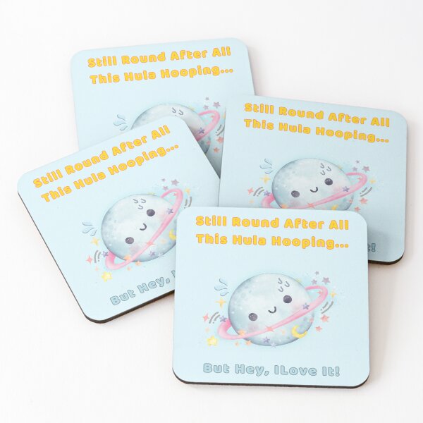 Item preview, Cute Saturn Hula Hooping Fun – Still Round but Lovin' It! designed and sold by manojoly.
