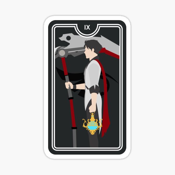 Item preview, Qrow Branwen Hermit Tarot Card designed and sold by PsychMerchant.