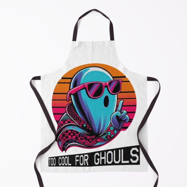 Item preview, Too Cool For Ghouls Funky Halloween Ghost Retro Tee Design 1 designed and sold by A-triple-I.