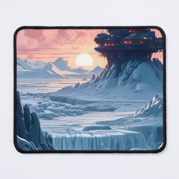Item preview, Glacial Outpost - Sci Fi Art concept designed and sold by Delerat7.