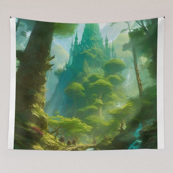 Item preview, Feywild Forest - Dark Fantasy Art concept designed and sold by Delerat7.