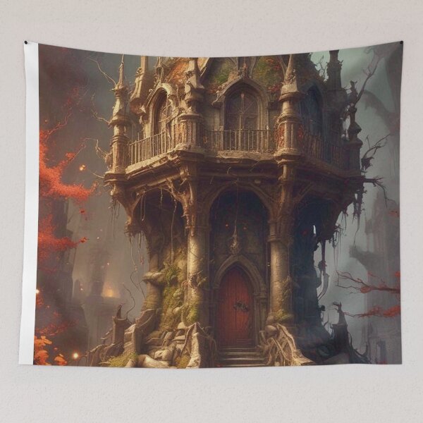 Item preview, Witches Tower - Dark Fantasy Art concept designed and sold by Delerat7.