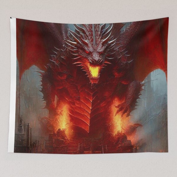 Item preview, Red Dragon - Dark Fantasy Art concept designed and sold by Delerat7.