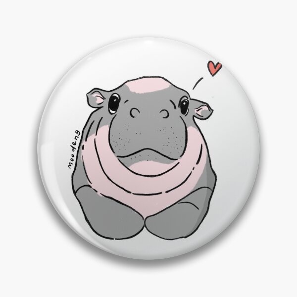 Item preview, Moo-Deng the cutest baby hippo designed and sold by heyienstudio.