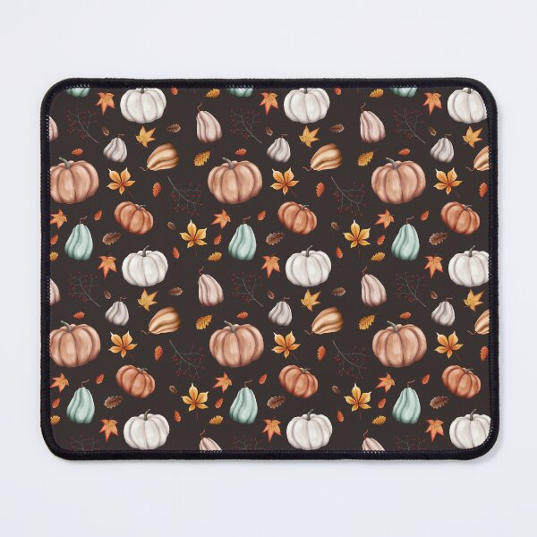 Item preview, Autumn Delights, Fall Pattern of Squash and Pumpkins, Brown Background designed and sold by Audrey Janvier | AJD.