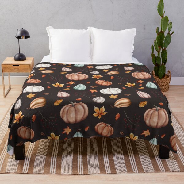 Item preview, Autumn Delights, Fall Pattern of Squash and Pumpkins, Brown Background designed and sold by Audrey Janvier | AJD.