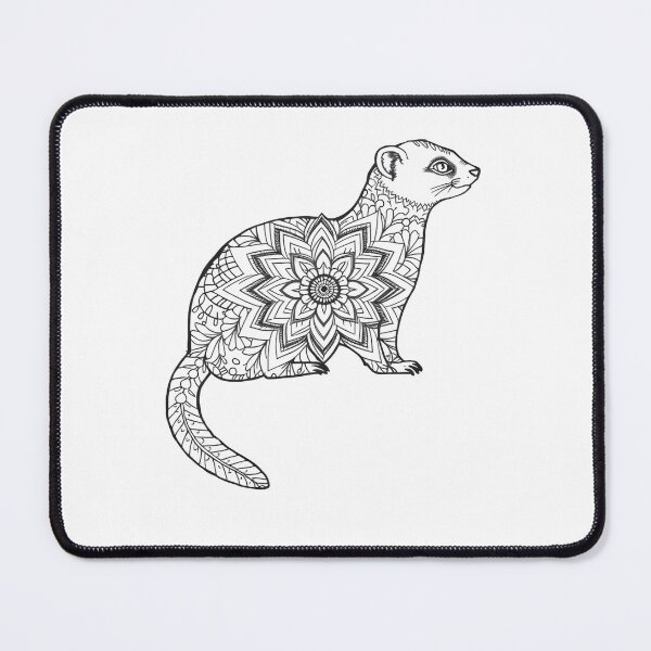 Item preview, Ferret Art: Intricate Mandala Patterns Unveiled designed and sold by NeoArtworks.
