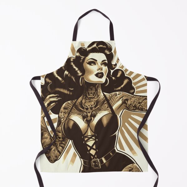 Item preview, Swimsuit Tattoo Girl designed and sold by PulpVintage.