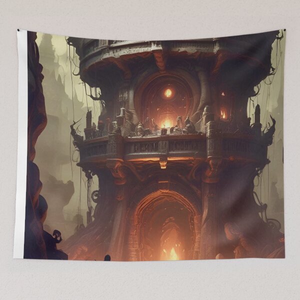 Item preview, Wizards Tower - Dark Fantasy Art concept designed and sold by Delerat7.