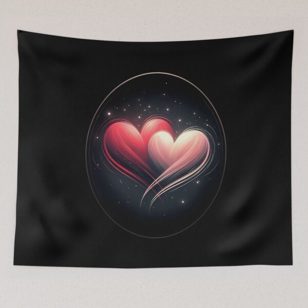 Item preview,  Intertwined Cosmic Hearts designed and sold by IllumeInk.