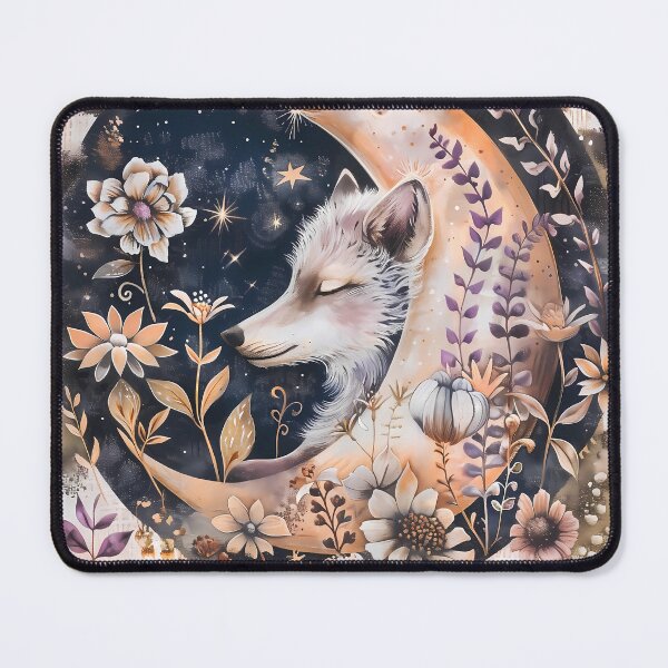 Item preview, Fox in a Floral Moon Garden designed and sold by PawPrintStyles.