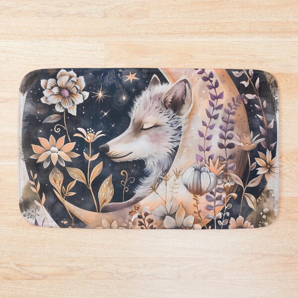 Item preview, Fox in a Floral Moon Garden designed and sold by PawPrintStyles.