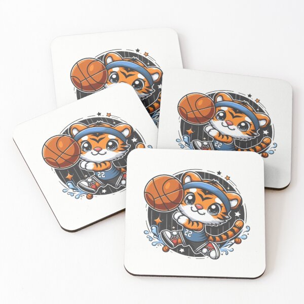 Item preview, Cute tiger with a basketball  designed and sold by Culmika.