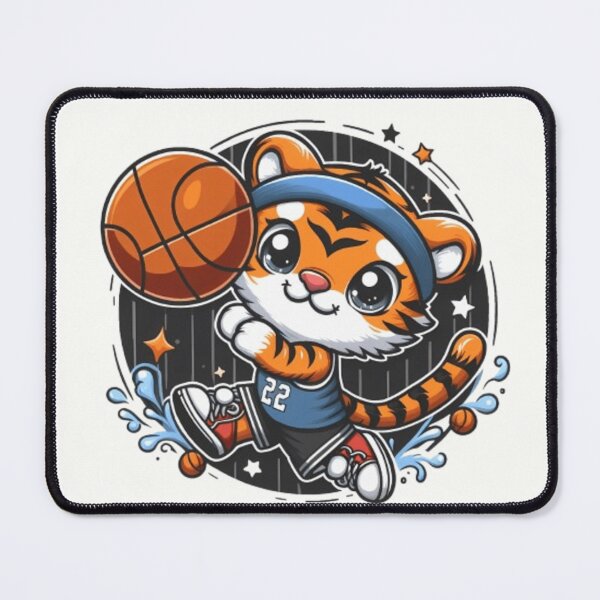 Item preview, Cute tiger with a basketball  designed and sold by Culmika.